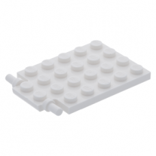LEGO lapos elem 4×5 csapóajtó, fehér (92099)